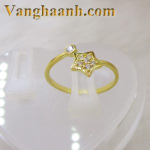 Nhẫn vàng nữ ngôi sao